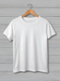 White Solid Classic Fit Tee